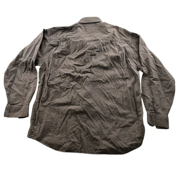 Equipment Mens Shirt Size XL Long Sleeve Checkered Button Down Classic Brown - Picture 2 of 9